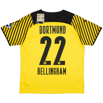 2021-22 Borussia Dortmund Home Shirt Bellingham #22 (L)