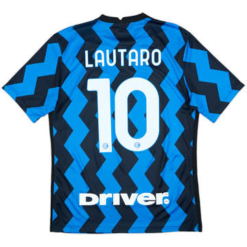 2020-21 Inter Milan Home Shirt Lautaro #10 - 9/10 - (M)