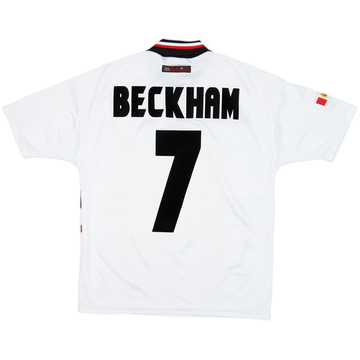 1997-99 Manchester United Away Shirt Beckham #7 - 9/10 - (Y)