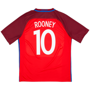 2016-17 England Away Shirt Rooney #10 - 6/10 - (L)