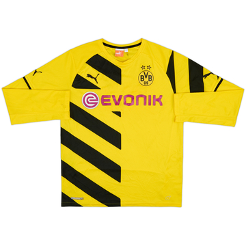 2014-15 Borussia Dortmund Home L/S Shirt - 5/10 - (L)