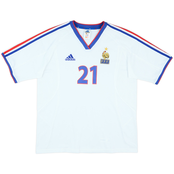 2002-03 France Women's Match Issue Away Shirt #21