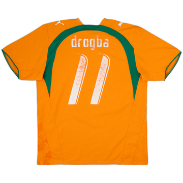 2006-07 Ivory Coast Home Shirt Drogba #11 - 4/10 - (L)
