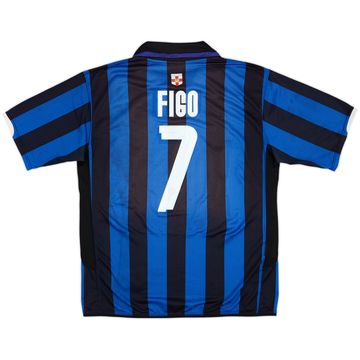 2008-09 Inter Milan Home Shirt Figo #7 - 4/10 - (XL)