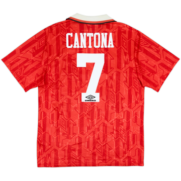 1992-94 Manchester United Home Shirt Cantona #7 - 8/10 - (XL)