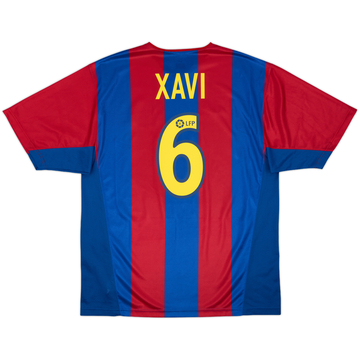2002-03 Barcelona Basic Home Shirt Xavi #6 - 10/10 - (XL)