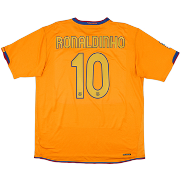 2006-08 Barcelona Away Shirt Ronaldinho #10 - 7/10 - (XL)