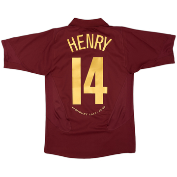 2005-06 Arsenal Home Shirt Henry #14 - 9/10 - (S)