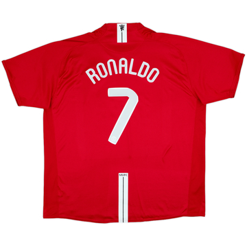 2007-09 Manchester United Home Shirt Ronaldo #7 - 8/10 - (3XL)