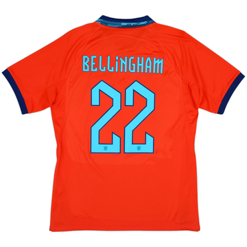 2022-23 England Away Shirt Bellingham #22 - 8/10 - (M)