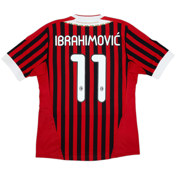 2011-12 AC Milan Home Shirt Ibrahimovic #11 - 6/10 - (M)