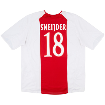 2005-06 Ajax Home Shirt Sneijder #18 - 8/10 - (XXL)