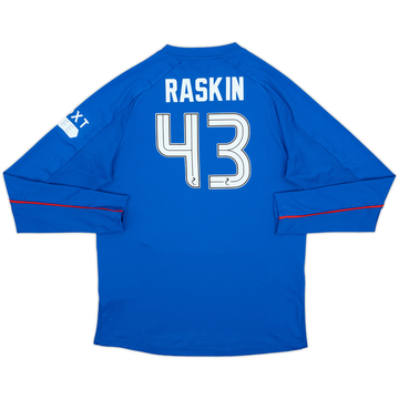 2024-25 Rangers Home L/S Shirt Raskin #43 - 10/10 - (XL.Boys)