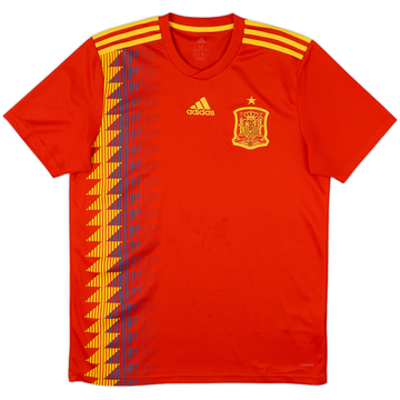 2018-19 Spain Home Shirt - 8/10 - (M)
