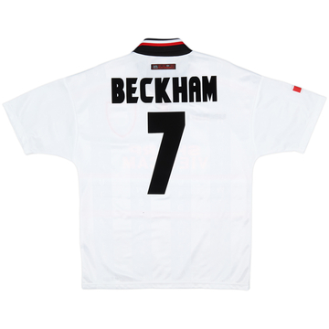 1997-99 Manchester United Away Shirt Beckham #7 - 10/10 - (M)