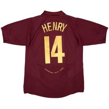 2005-06 Arsenal Home Shirt Henry #14 - 8/10 - (L)