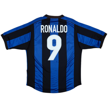 1999-00 Inter Milan Home Shirt Ronaldo #9 - 5/10 - (M)