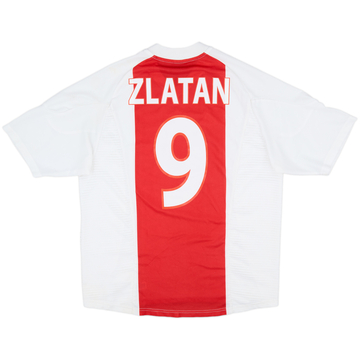 2002-04 Ajax Home Shirt Zlatan #9 - 7/10 - (L)