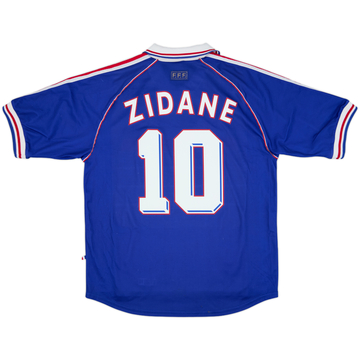 1998-00 France Home Shirt Zidane #10 - 8/10 - (L)