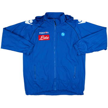 2010-11 Napoli Macron Hooded Rain Jacket - 8/10 - (XXL)