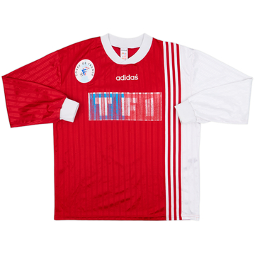 1990s Coupe de France Home L/S Shirt #5 - 5/10 - (XL)