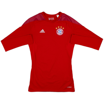 2015-16 Bayern Munich adidas Techfit Baselayer L/S Shirt - 7/10 - (M)