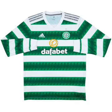 2022-23 Celtic Home L/S Shirt - 8/10 - (L)