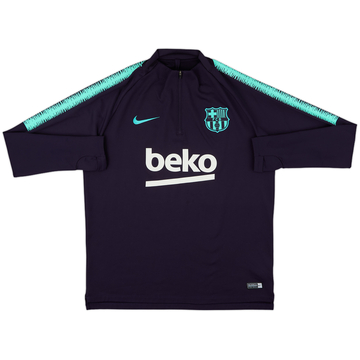 2018-19 Barcelona Nike 1/4 Zip Drill Top - 9/10 - (L)