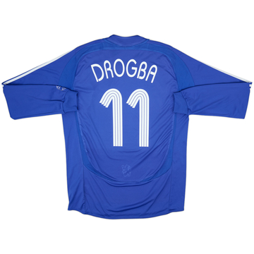 2006-08 Chelsea Home L/S Shirt Drogba #11 - 6/10 - (L)