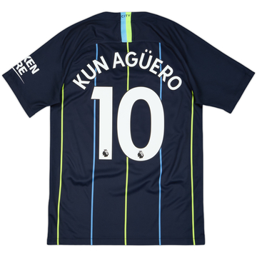 2018-19 Manchester City Away Shirt Kun Aguero #10 - 9/10 - (S)