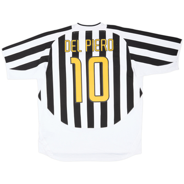 2003-04 Juventus Home Shirt Del Piero #10 - 6/10 - (XXL)