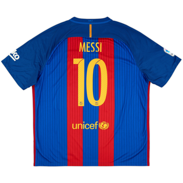 2016-17 Barcelona Home Shirt Messi #10 - 9/10 - (XXL)