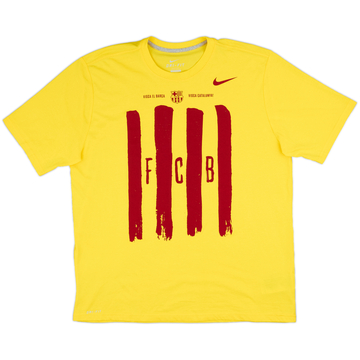 2014-15 Barcelona Nike Cotton Tee - 9/10 - (XL)