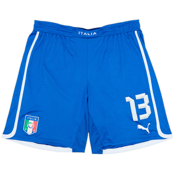 2012-13 Italy Player Issue Home Shorts #13 (Giaccherini) - 7/10 - (L)