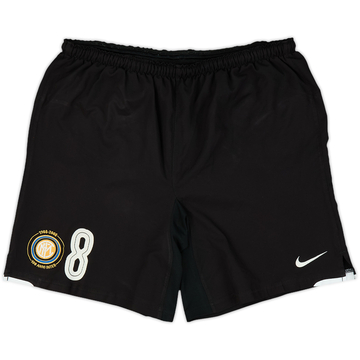 2007-08 Inter Milan Player Issue Centenary Away Shorts #8 - 7/10 - (M)