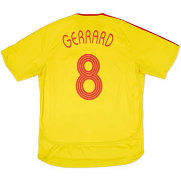 2006-07 Liverpool Away Shirt Gerrard #8 - 7/10 - (XL)