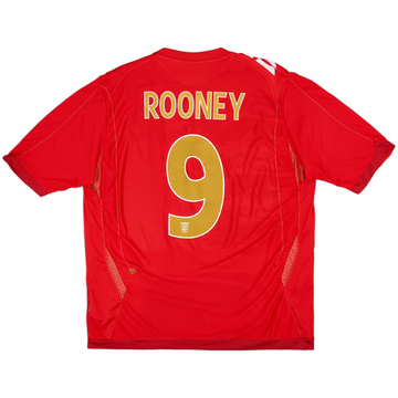2006-08 England Away Shirt Rooney #9 - 6/10 - (XL)