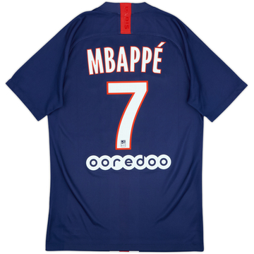 2019-20 Paris Saint-Germain Home Shirt Mbappe #7 - 8/10 - (S)