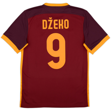 2015-16 Roma Home Shirt Dzeko #9 - 10/10 - (S)