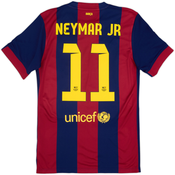 2014-15 Barcelona Home Shirt Neymar Jr #11 - 6/10 - (M)