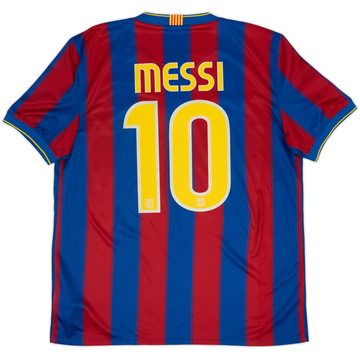 2009-10 Barcelona Home Shirt Messi #10 - 9/10 - (L)