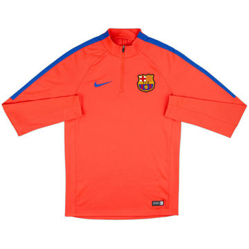 2016-17 Barcelona Nike 1/4 Zip Training Top - 8/10 - (S)