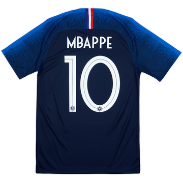 2018 France Home Shirt Mbappe #10 - 8/10 - (S)