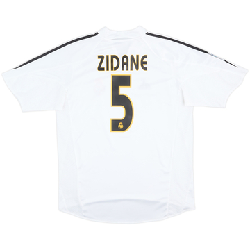 2004-05 Real Madrid Home Shirt Zidane #5 - 10/10 - (M)
