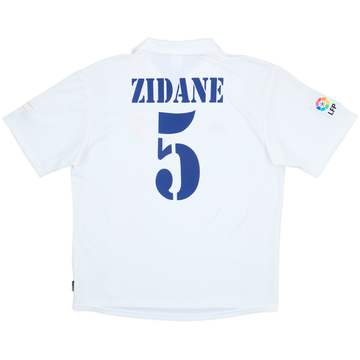 2001 Real Madrid Home Shirt Zidane #5 - 8/10 - (L)