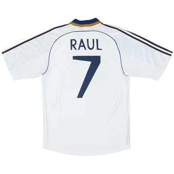 1998-00 Real Madrid Home Shirt Raul #7 - 6/10 - (M)