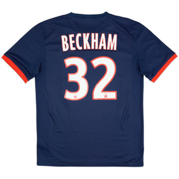 2013-14 Paris Saint-Germain Home Shirt Beckham #32 - 9/10 - (M)