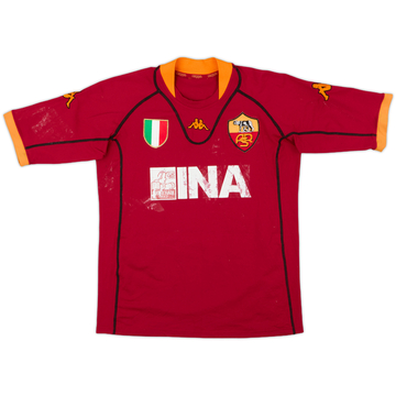 2001-02 Roma Home Shirt - 4/10 - (XL)