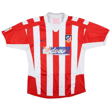 2002-03 Atletico Madrid Home Shirt - 4/10 - (L)