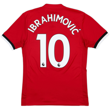2017-18 Manchester United Home Shirt Ibrahimovic #10 - 8/10 - (XS)